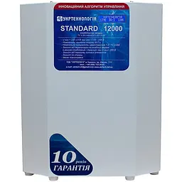 Стабілізатор напруги теристорний Укртехнологія Standard LV 12 12000 Вт 220 В стабілізація 100-205 16 ступенів