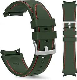 Ремінець силіконовий BeWatch для Samsung Galaxy Watch 4/5/6 Хакі (1gw0204) - мініатюра 5
