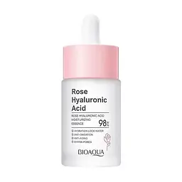 Есенція Bioaqua для обличчя з трояндою та гіалуроновою кислотою Rose Hyaluronic Acid Moisturizing Essence 30 мл