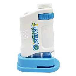 Дитяча іграшка "Мікроскоп" YG Toys 3108B(Blue) щипці, скло в комплекті