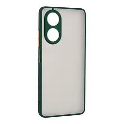 Чехол-накладка для OPPO A58 4G, Frosted Matte, зеленый, противоударный чехол с защитой всего корпуса, термополиуретан TPU + поликарбонат PC, ArmorStandart (ARM71066)