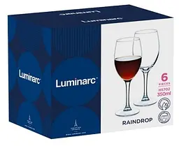 Набір келихів Raindrop, 6х450 мл (Q5488) Luminarc kuh0016500 - мініатюра 2