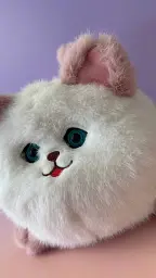Інтерактивна м'яка іграшка AiDA Smart Blinking Cat біло-рожева - мініатюра 5