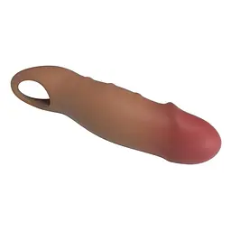 Насадка на пеніс Pretty Love Penis Sleeve Damell, 19.8 см (коричневий) - мініатюра 7