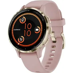 Смарт-годинник Garmin Venu 3S Soft Gold S. Steel Bezel w. Dust Rose Case and S. Band (010-02785-03)