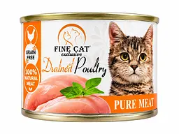 Вологий корм для котів Fine Cat з птицею, 200 г