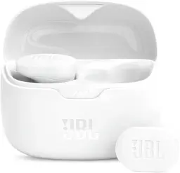 Навушники бездротові JBL Tune Buds, White, Bluetooth, мікрофон, акумулятор 70 mAh, чохол з функцією зарядки, технологія "JBL Pure Bass Sound" (JBLTBUDSWHT)