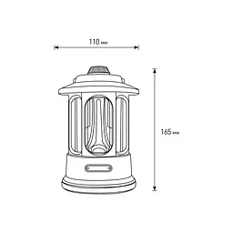 Світлодіодний ліхтар Eurolamp портативний 6W battery+Type-C зелений (CL-6W(green)) - мініатюра 3