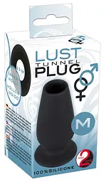 Анальна пробка Lust Tunnel Plug M чорна - мініатюра 8