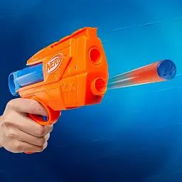 Бластер іграшковий Hasbro Nerf N Series Ward механічний зі 2 стрілами N1 синьо-помаранчевий (SKU-235) - мініатюра 6