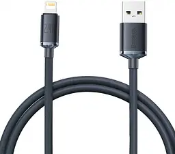 Кабель Baseus Crystal Shine Series Fast Charging Data Cable USB to iP 2.4A 1.2m Black