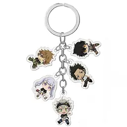 Брелок акриловий Чорна конюшина Black Clover 11 см