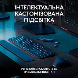 Клавіатура Logitech MX Keys S Wireless Plus Palmrest Graphite (920-011589) - мініатюра 4