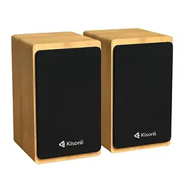 Компьютерные колонки Kisonli X23 Bluetooth, 10W, USB, Wooden - мініатюра 1