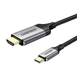 Кабель Choetech CH0021 Black USB-C to HDMI 4K\60Hz 1.8m (43-00177) - мініатюра 2