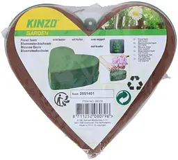 Піна флористична Kinzo Garden Серце 13х12х5 см - мініатюра 3