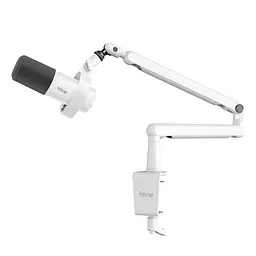 Мікрофон Fifine White динамічний USB/XLR (T688W) - мініатюра 5