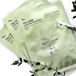 Тканинна маска-сироватка Steblanc Tea Tree Calming Solution Зволожуюча з екстрактом чайного дерева, 25 г - мініатюра 3