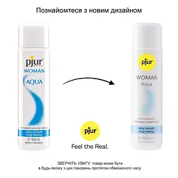 Лубрикант на водній основі pjur Woman Aqua 100 мл, для інтенсивного ковзання, зволоження та догляд - мініатюра 3