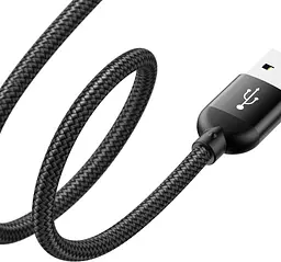 Кабель Baseus U-shaped portable data cable Type-C+MicroUSB 2.4A 0.23m black (CAMUTC-01) - мініатюра 2