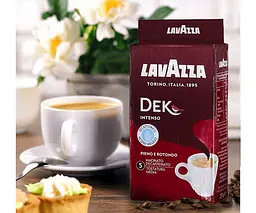 Кава мелена Lavazza DEK Intenso без кофеїну 250г. - мініатюра 2