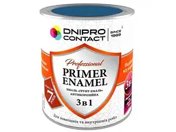 Грунт-емаль DNIPRO CONTACT синій 0.9кг 3 в 1