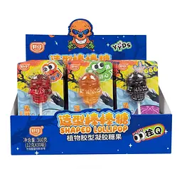 Льодяник на паличці Halloween Skull Lollipop 1шт, 12г