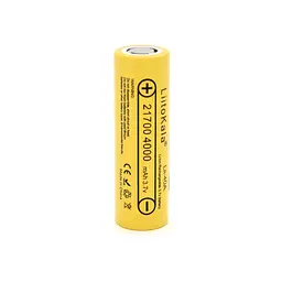 Акумулятор 21700 4000mah (4000-4300mah), 25A, 3.7V (2.5-4.2V), Yellow, PVC BOX Liitokala (Lii-40A / 23385) - мініатюра 3