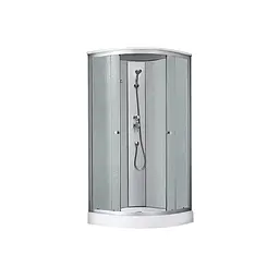 Душовий бокс Kroner KRP Enzo - WD.C.F.F. 90x90 см CV031573, Хром матовый, матовий, хром матовий