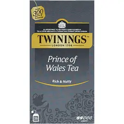 Чай чорний Twinings Принц Уельський в пакетиках (25 шт. х 2 г) - мініатюра 3
