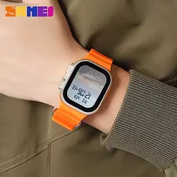 Смарт-годинник Skmei 2249 спортивний електронний цифровий Orange, 2249OG (19159) - мініатюра 3