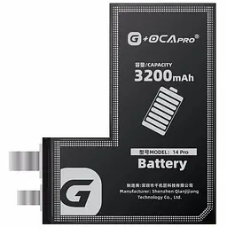 Акумулятор iPhone 14 Pro 3200mAh, без контролера, оригінал G+OCA PRo