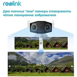 IP-камера Reolink Duo 2 LTE бездротова - мініатюра 2