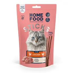 Соломка з м'яса птиці - ласощі для котів Home Food 40 г