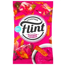 Сухарики Flint пшенично-житні Холодець з хроном 60 г