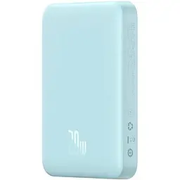 Зовнішній акумулятор Baseus Magnetic Mini Wireless Fast Charge Power Bank 10000mAh 20W Blue (PPCX110103) [102123] - мініатюра 3