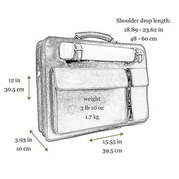 Чоловічий шкіряний портфель Time Resistance 30.5х39.5х10 см sum0026024 - мініатюра 10