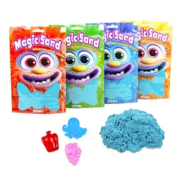 Кінетичний пісок Strateg Magic sand у пакеті 39402-3 блакитний, 0,350 кг