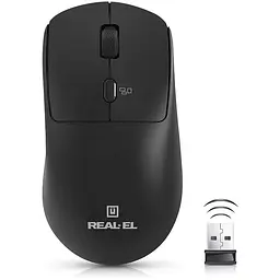 Мишка REAL-EL RM-317W Wireless Black (EL123200052)