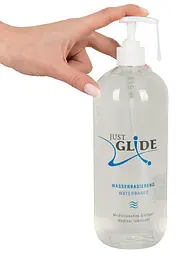 Гель-лубрикант Just Glide Waterbased 1000 мл прозорий - мініатюра 4