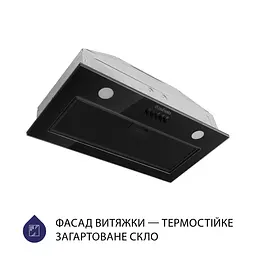 Витяжка Minola HBI 52622 BL GLASS 700 LED (повновбудована) - мініатюра 2