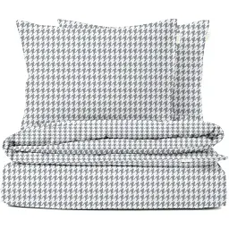 Комплект постільної білизни Cosas євро без простирадла HOUNDSTOOTH 200 x 220 см (TweedGreyWhite_200_2)