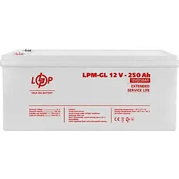 Акумулятор LogicPower GEL 12V (12V/250Ah/3000Wh) (21081) [109036]