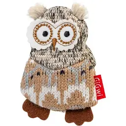 Іграшка для собак GiGwi Plush Сова з пищалкою, 10 см (75036)