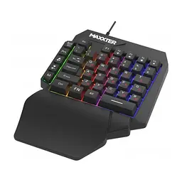 Клавіатура Maxxter KBG-OH-01B-UA USB UA Black (KBG-OH-01B-UA) - мініатюра 2