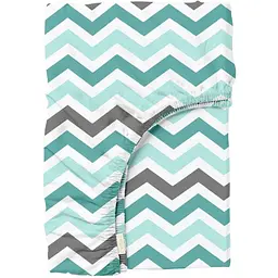 Простирадло на резинці Cosas Mint Zigzag 160х200х20 см (ZigMintGrey_160х200x20)