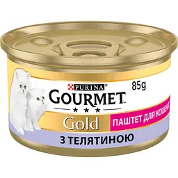 Упаковка вологого корму для кошенят Gourmet Gold Паштет з телятиною 1.02 кг (85 г x 12 шт.) - мініатюра 2
