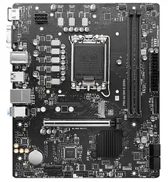 Материнська плата LGA1700, MSI PRO H610M-E DDR4, H610, 2xDDR4, Int.Video(CPU), 4xSATA3, 1xM.2, 1xPCI-E 16x 4.0, 1xPCI-E 1x 3.0, ALC897 4xUSB3.2/8xUSB2.0, VGA/HDMI, MicroATX - мініатюра 2