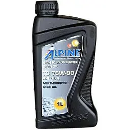 Олива трансмісійна напівсинтетична Alpine Gear Oil 75W-90 TS GL-5 1 л