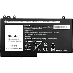 Акумулятор для ноутбуків Dell Latitude 12 Series (NGGX5) 11.4V 3000 mAh